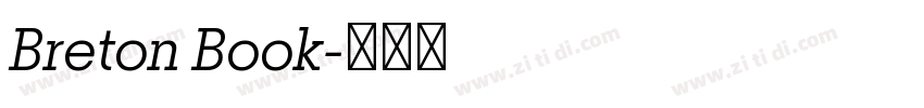 Breton Book字体转换